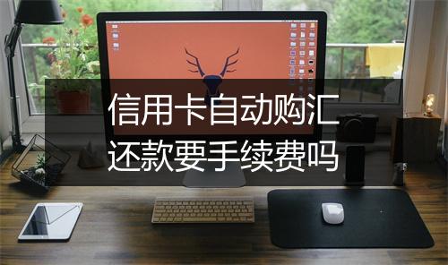 信用卡自动购汇还款要手续费吗