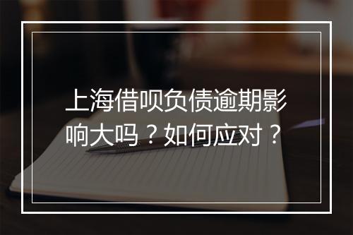 上海借呗负债逾期影响大吗？如何应对？