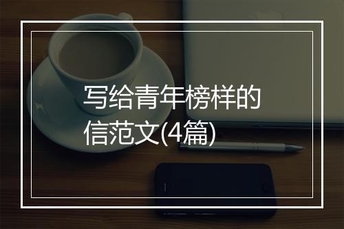 写给青年榜样的信范文(4篇)