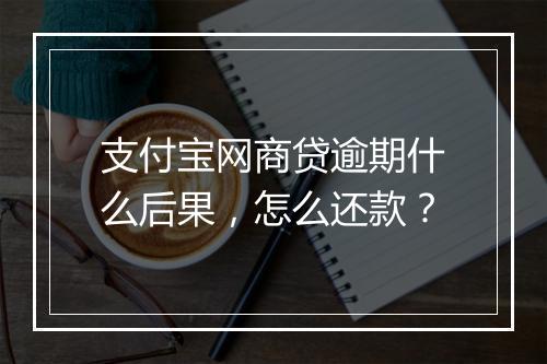 支付宝网商贷逾期什么后果，怎么还款？