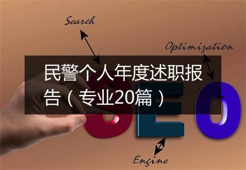 民警个人年度述职报告（专业20篇）