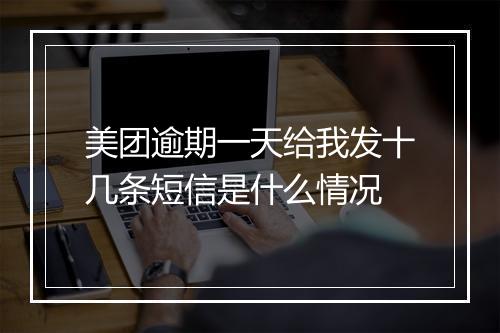 美团逾期一天给我发十几条短信是什么情况