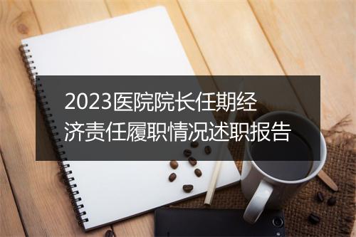 2023医院院长任期经济责任履职情况述职报告