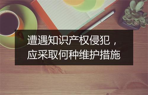 遭遇知识产权侵犯，应采取何种维护措施