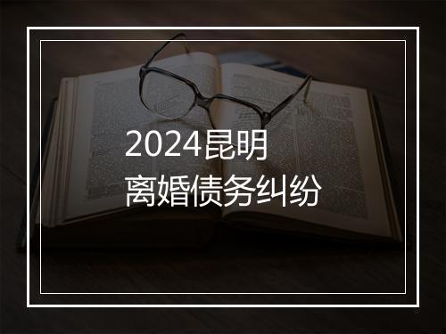 2024昆明离婚债务纠纷