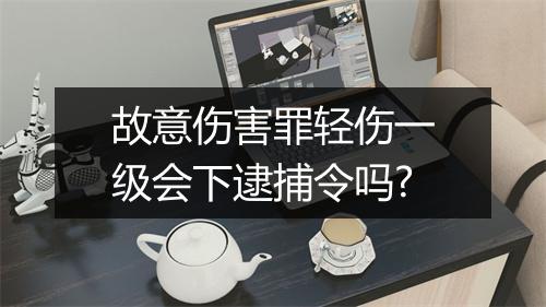 故意伤害罪轻伤一级会下逮捕令吗?