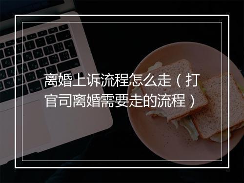 离婚上诉流程怎么走（打官司离婚需要走的流程）