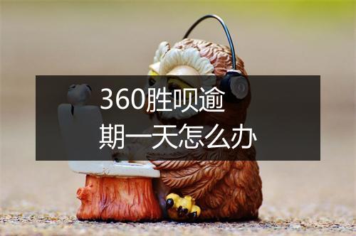 360胜呗逾期一天怎么办