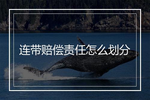 连带赔偿责任怎么划分