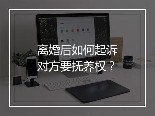 离婚后如何起诉对方要抚养权？