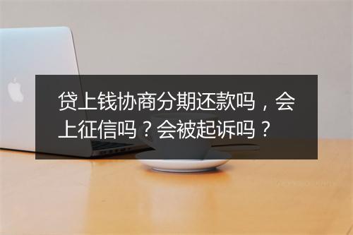 贷上钱协商分期还款吗，会上征信吗？会被起诉吗？