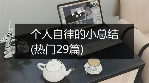 个人自律的小总结(热门29篇)