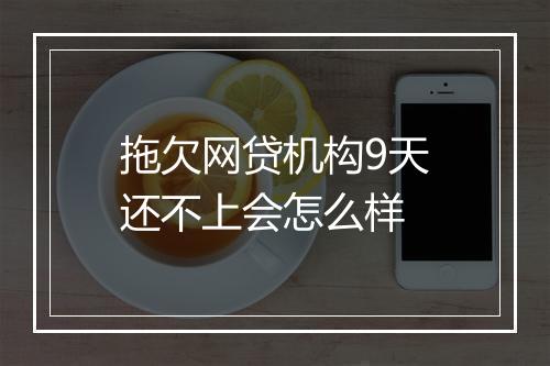 拖欠网贷机构9天还不上会怎么样