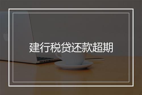 建行税贷还款超期