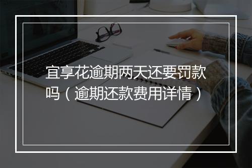 宜享花逾期两天还要罚款吗（逾期还款费用详情）