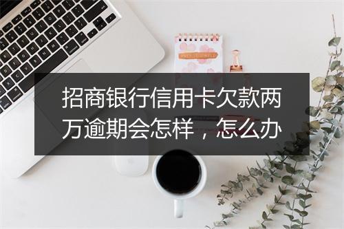 招商银行信用卡欠款两万逾期会怎样，怎么办