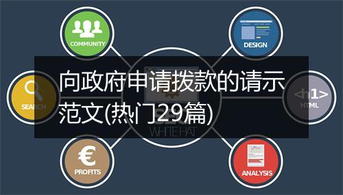 向政府申请拨款的请示范文(热门29篇)