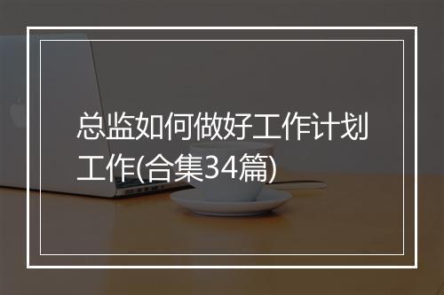 总监如何做好工作计划工作(合集34篇)