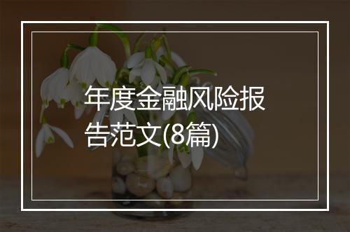 年度金融风险报告范文(8篇)