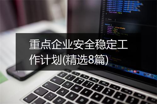 重点企业安全稳定工作计划(精选8篇)