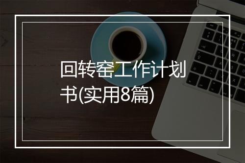 回转窑工作计划书(实用8篇)