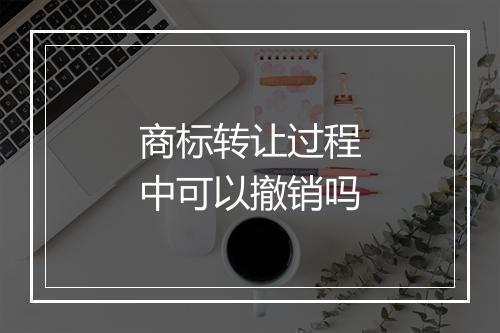 商标转让过程中可以撤销吗