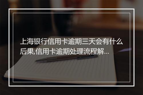 上海银行信用卡逾期三天会有什么后果,信用卡逾期处理流程解析