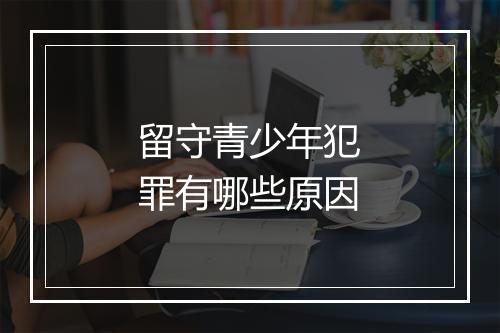 留守青少年犯罪有哪些原因