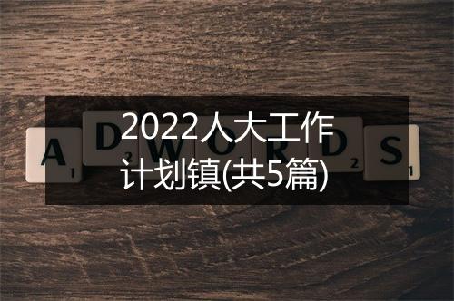 2022人大工作计划镇(共5篇)