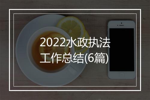2022水政执法工作总结(6篇)
