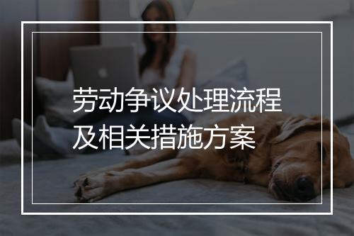 劳动争议处理流程及相关措施方案