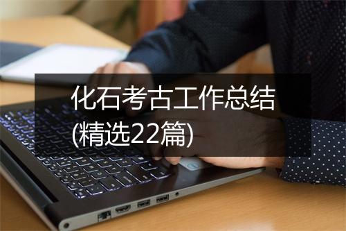 化石考古工作总结(精选22篇)