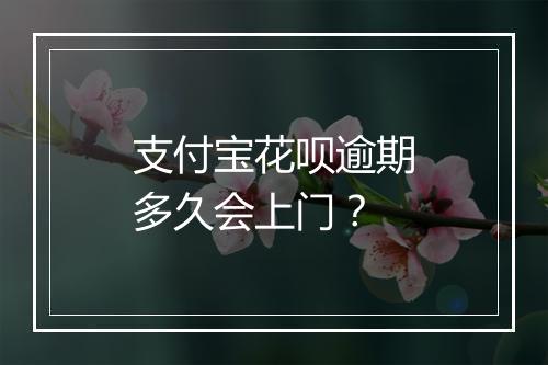 支付宝花呗逾期多久会上门？