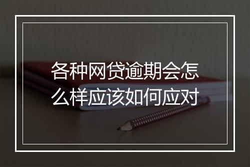 各种网贷逾期会怎么样应该如何应对