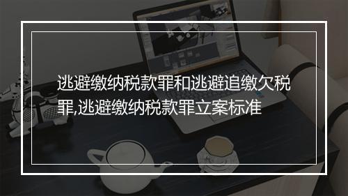 逃避缴纳税款罪和逃避追缴欠税罪,逃避缴纳税款罪立案标准