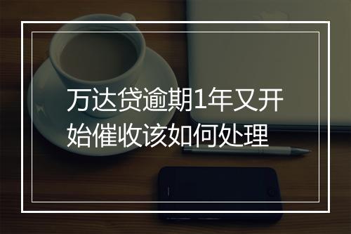 万达贷逾期1年又开始催收该如何处理