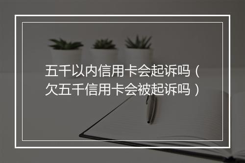 五千以内信用卡会起诉吗（欠五千信用卡会被起诉吗）