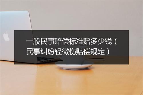 一般民事赔偿标准赔多少钱（民事纠纷轻微伤赔偿规定）