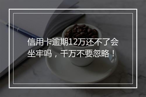 信用卡逾期12万还不了会坐牢吗，千万不要忽略！