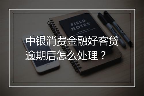 中银消费金融好客贷逾期后怎么处理？