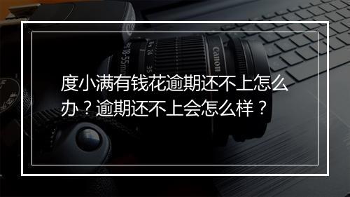 度小满有钱花逾期还不上怎么办？逾期还不上会怎么样？