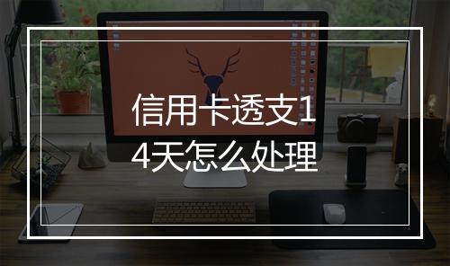信用卡透支14天怎么处理