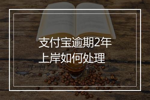 支付宝逾期2年上岸如何处理