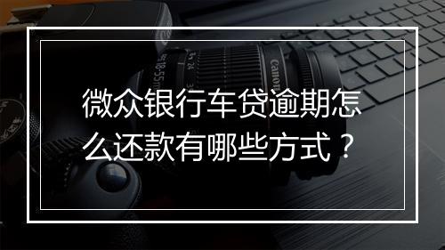 微众银行车贷逾期怎么还款有哪些方式？