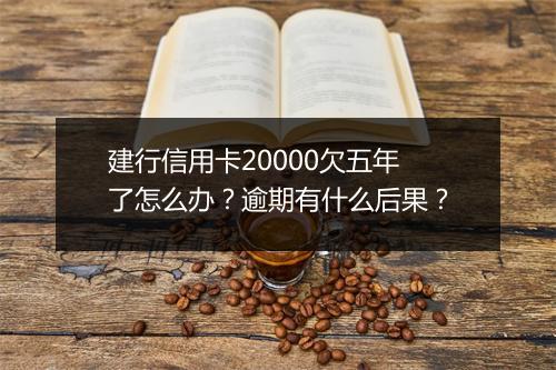建行信用卡20000欠五年了怎么办？逾期有什么后果？