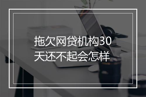 拖欠网贷机构30天还不起会怎样