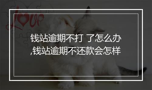 钱站逾期不打 了怎么办,钱站逾期不还款会怎样