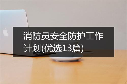 消防员安全防护工作计划(优选13篇)