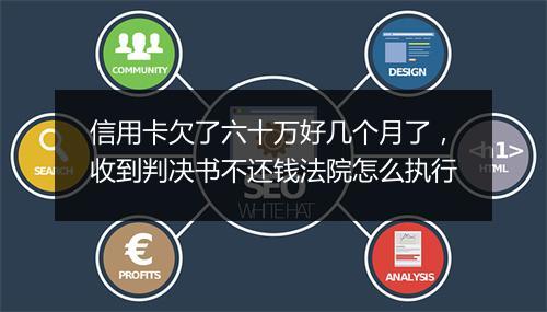 信用卡欠了六十万好几个月了，收到判决书不还钱法院怎么执行