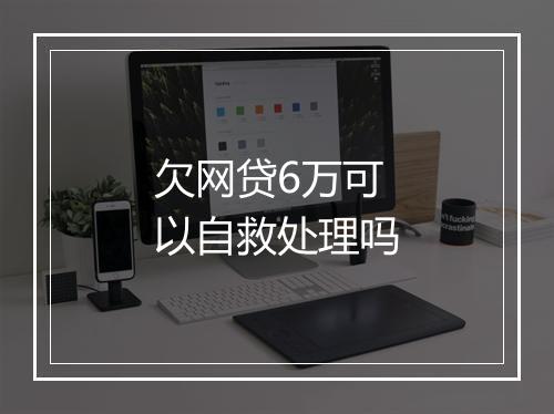 欠网贷6万可以自救处理吗